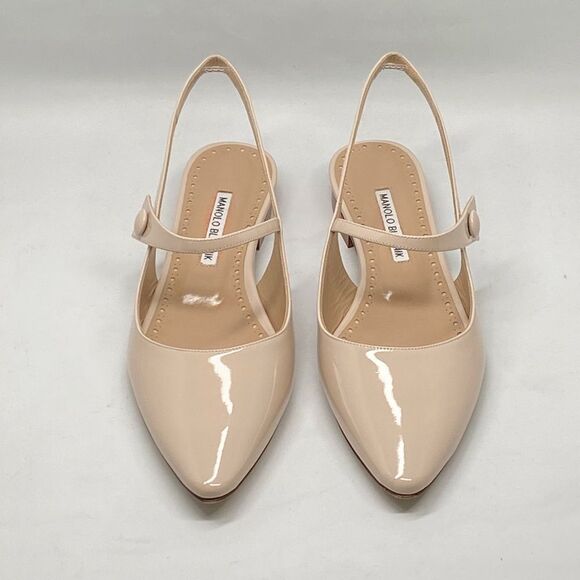 Manolo Blahnik Didion Patent Leather Flats size 39 - Picture 2 of 11